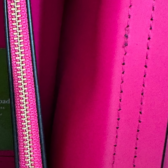 ♥️♠️ KATE SPADE ♣️♥️ARBOUR HILL CHARLINE CROSSBODY HANDBAG BLACK AND PINK - Picture 8 of 15